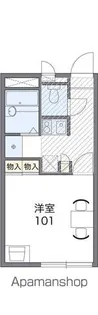 レオパレスアルプル【101号室】の間取り