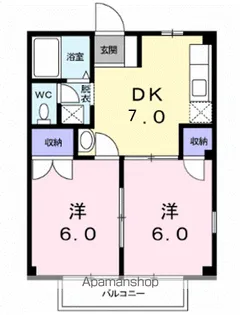 ガーデン・ハイツ【2階】の間取り