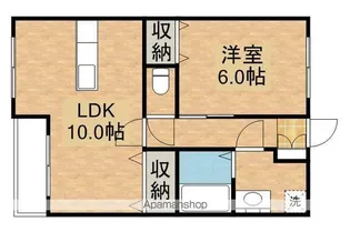 ボヌール【1階】の間取り
