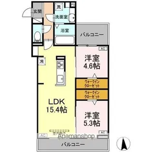 グレイスカメリア【3階】の間取り