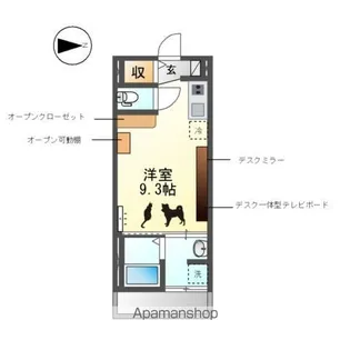 ソルチ歌里【302号室】の間取り