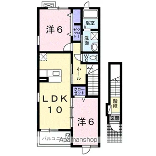 ベル エアリー【2階】の間取り