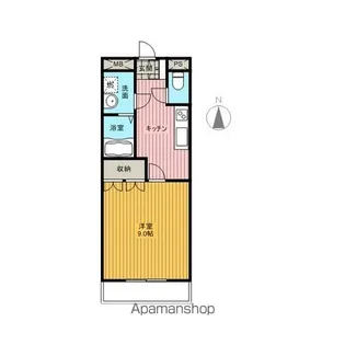 フロイデB【2階】の間取り