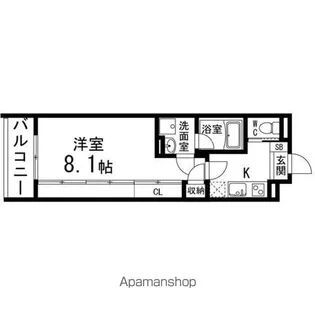AL SOL泉中央【303号室】の間取り