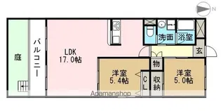 第2光ハイツ【1階】の間取り