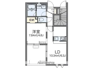 レオネクスト松の富Ⅱ【102号室】の間取り