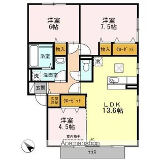 グランドール C【1階】の間取り