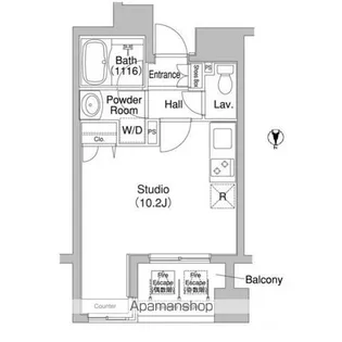 コンフォリア銀座EAST【6階】の間取り