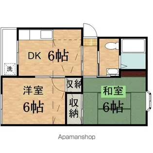 ハイツ花梨【202号室】の間取り