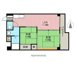 ハイタウンみずほⅠ【807号室】の間取り