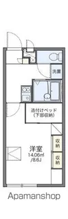 レオパレスA・Y【204号室】の間取り