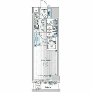 マキシヴシーン南千住【9階】の間取り