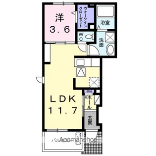 東京都日野市東豊田4丁目【アパート】の間取り