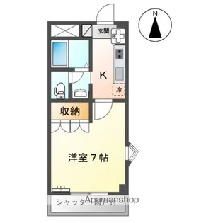 グランコートサノ【1階】の間取り