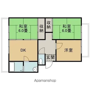 アーバンハイツ矢野【1階】の間取り