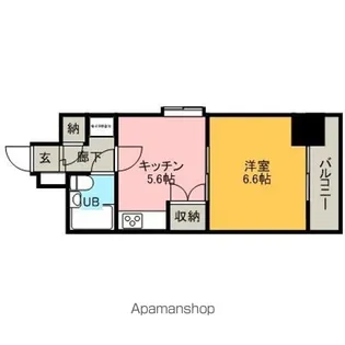 ダイアパレス小松【210号室】の間取り