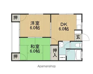 パーラーSACHI【202号室】の間取り