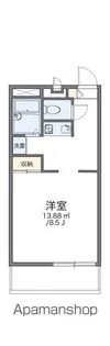 レオパレスGREENCOURT【2階】の間取り