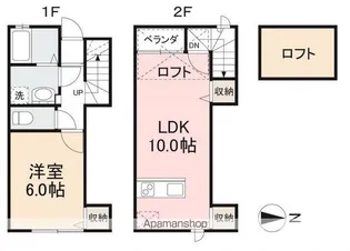ヴィラ・アンソレイエ高松東【1階】の間取り