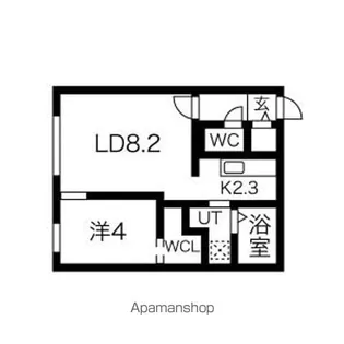 Livease kitamaruyama(リヴィースキタマルヤマ)【1階】の間取り