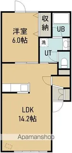 ボンヌシャーンスⅠ【101号室】の間取り