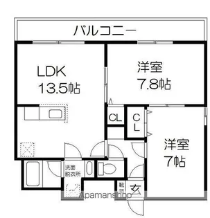 FIVE STAR【6階】の間取り