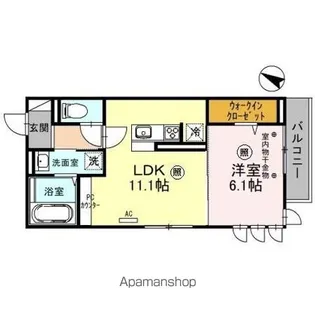アムール【1階】の間取り