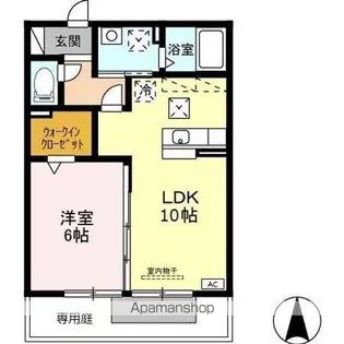 ソレアード A棟【1階】の間取り