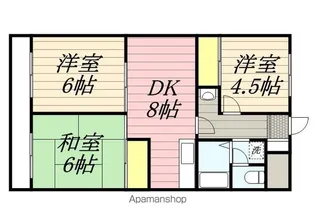 クロシェット松戸【1階】の間取り