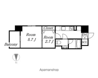 ブランシエスタ泉【1205号室】の間取り