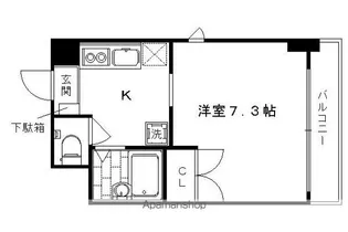 CAPITAL VILLA丸太町【402号室】の間取り