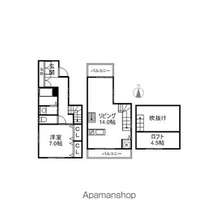 滋賀県大津市柳川1丁目【一戸建】の間取り