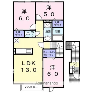 メゾン ヌフラン MF【2階】の間取り