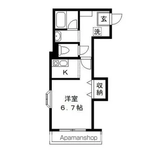レジデンスホワイエ【305号室号室】の間取り