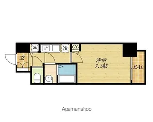 プレサンス玉造駅前ルージュ【3階】の間取り