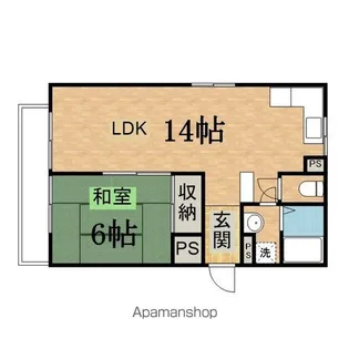 ダイヤモンド聖蹟【2階】の間取り