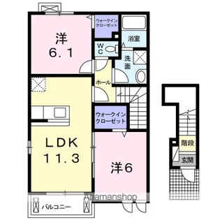 Nゲート Ⅲ【2階】の間取り