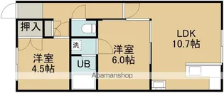 SIDEWAYS美原Ⅱ(サイドウェイズミハラツー)【101号室】の間取り
