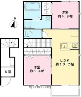 カズマハウス【202号室号室】の間取り