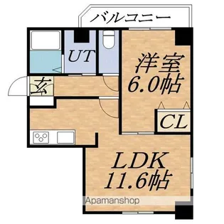 ラプラス裏参道【5階】の間取り