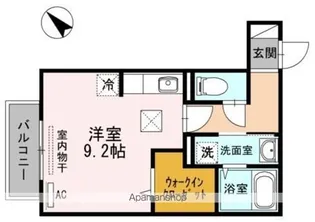セントレ ドゥ マーブルU【1階】の間取り