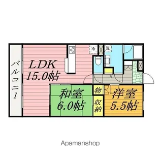 ビューパレス南柏【3階】の間取り