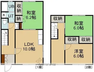 郭ロード【102号室】の間取り
