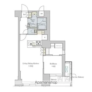 BRILLIA IST 文京六義園【2階】の間取り