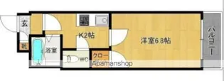 マンションキャッスル【212号室】の間取り
