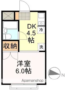 メゾン落合【101号室】の間取り