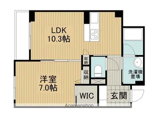 シャーメゾンノースグレイス【1階】の間取り