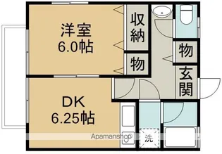 フラワーハイム【2階】の間取り