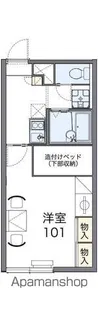 レオパレスシャスティMS【203号室】の間取り