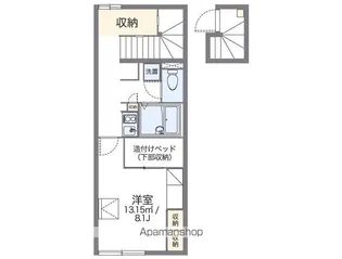 レオパレス蓮【205号室】の間取り